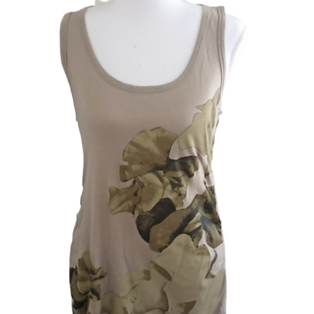 GAP Tan and Olive Sleeveless Top